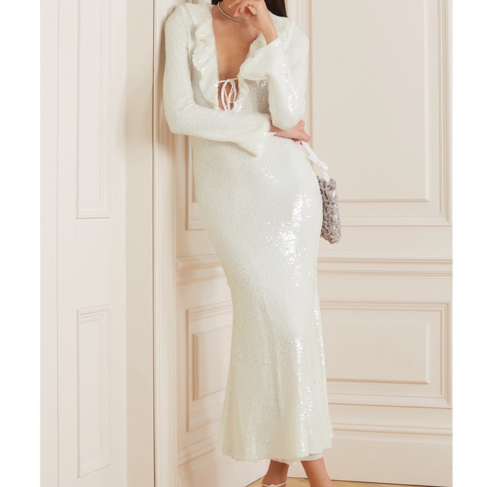 NWT self portrait sequin dress sz4